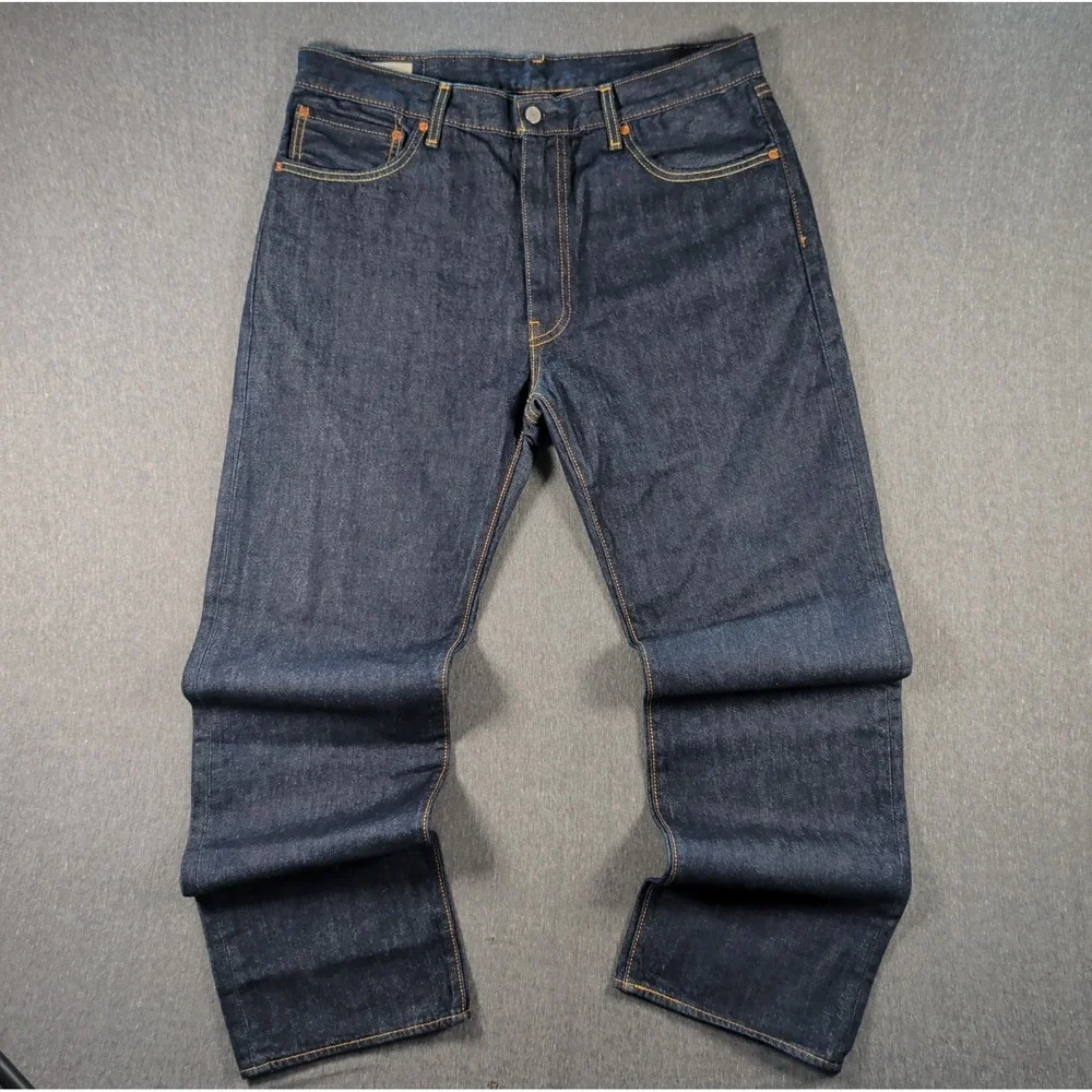 Levi's Jeans Men's 555 Relaxed Straight Dark Wash Cotton Men's 36x32* Blue NWOT